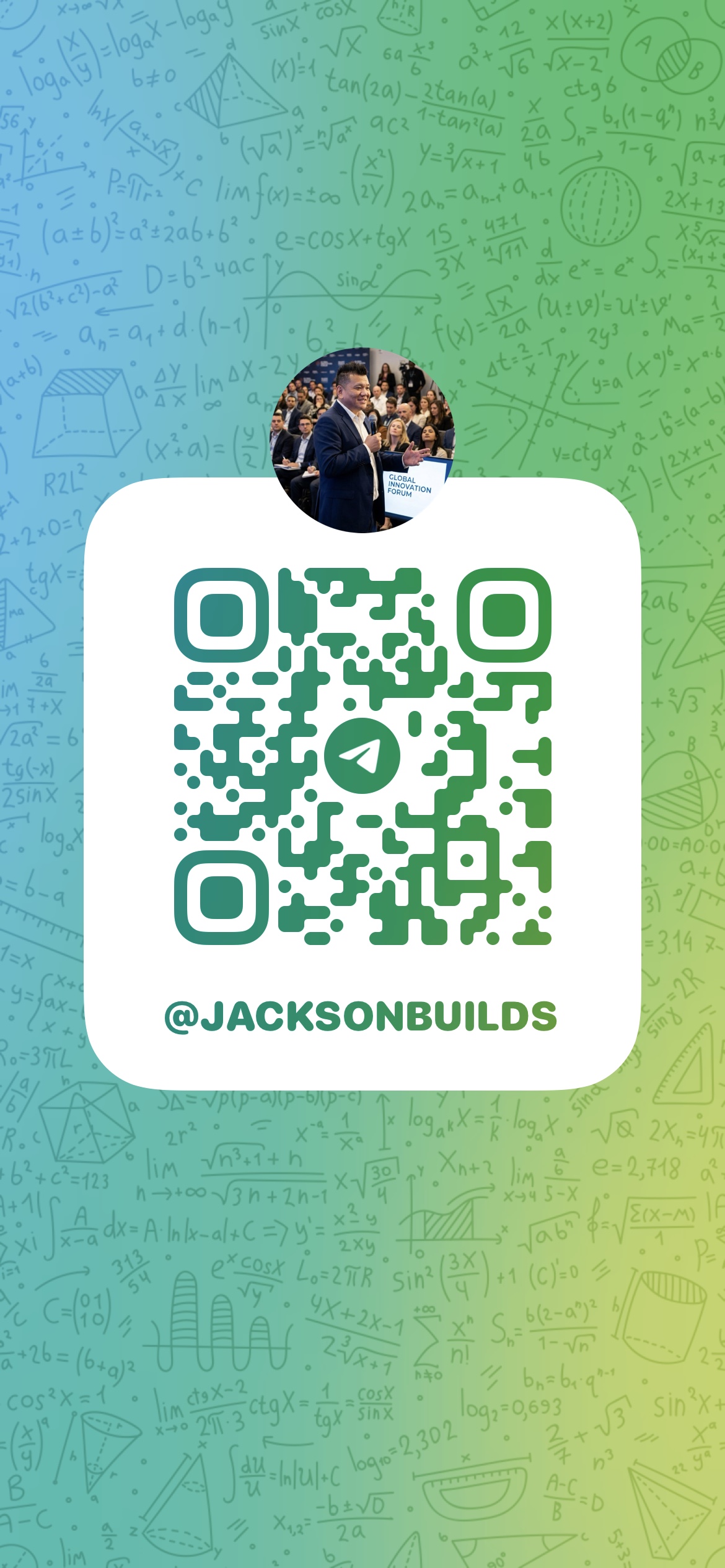 Scan to DM me on Telegram
